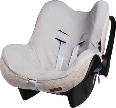 Baby's Only Baby autostoelhoes 0+ Sparkle - Geschikt voor Maxi Cosi - Hoes voor autostoel groep 0+ - Goud-Ivoor Mêlee - Met subtiel glittertje - Geschikt voor 3-puntsgordel