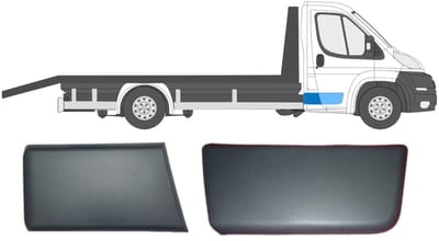 Sierlijsten zijlijsten set voor enkele cabine voor Fiat Ducato 2006-2018