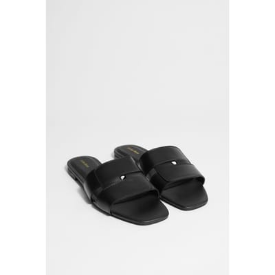 & Other Stories Faye Summer Flat Black Maat: 36 | Slippers Outlet | Dames | Zwart