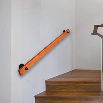 Outdoor Indoor Universele Trapleuning, Houten Trapleuningen, Complete Kit, Tegen De Muur Indoor Loft Ouderen Antislip Leuningen Corridor Ondersteuning Staaf, Lengte 50 ~ 400 Cm, 250 cm, 50 cm
