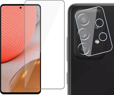 Screenprotector geschikt voor Samsung Galaxy A72 - Camera Screen Protector Glas