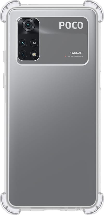 Hoes - Geschikt voor Xiaomi Poco X4 Pro 5G - Sterk & Shockproof - Siliconen Case - Back Cover - Telefoon Hoesje Shock Proof - Transparant