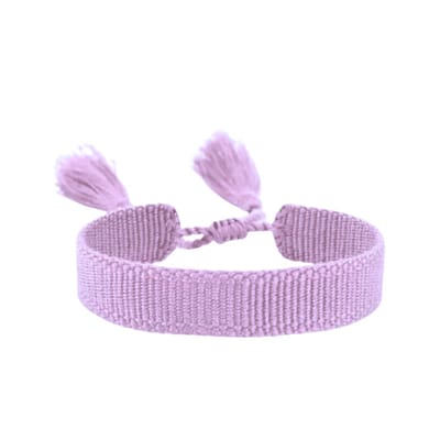 Planet Pink - Katoenen armbandje pastel paars