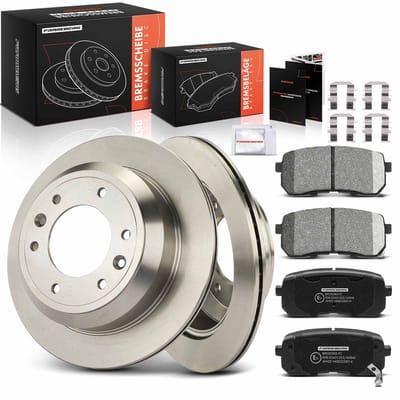 Frankberg 2x remschijven 4x remblokken achteras voor Hyundai