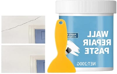 Wandreparatiepasta - Plamuurmassa Gipsplaten - Muren Herstellen - Hydrofobe Buitenplaat - 220 g - Wit