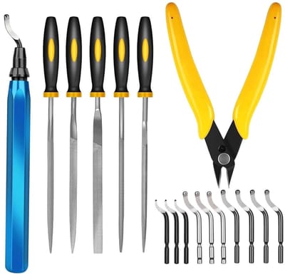 Naaldvijlenset - Ontbraamgereedschap - Fijne detaillering - Multifunctioneel - 5-delig - Metaal