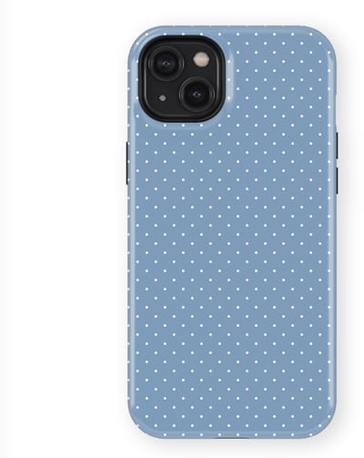 Micro Dots Tough Hoesje geschikt voor iPhone 14 Plus | Geschikt Voor Mag | Stippen Motief Backcover geschikt voor iPhone 14 Plus Sky Spark