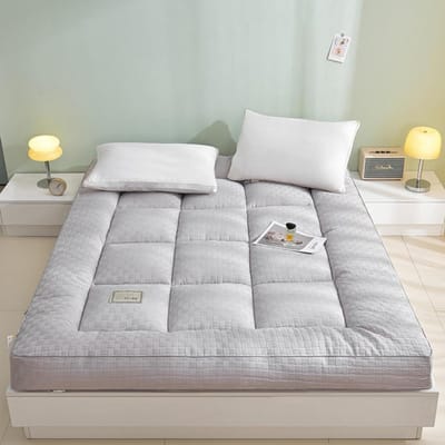 Verdikt Matras - Zacht Slaapmat - Comfortabel Slapen - Driedimensionaal Quilten - 90x200cm - Grijs