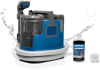 KIRA® Tapijtreiniger - Stoomreiniger - Reinigingsmachine - Blauw - 34cm x 22cm x 36cm
