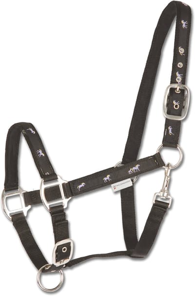 Halster paard Motief azuurblauw