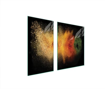 TMK ArtDeko - Glazen Beschermplaat - 90x52cm - Prijzen - Veilig en Hygiënisch