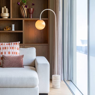 it's about RoMi Vloerlamp Tivoli - Bruin - 20x42x163cm - Modern - Staande lampen voor Woonkamer - Slaapkamer