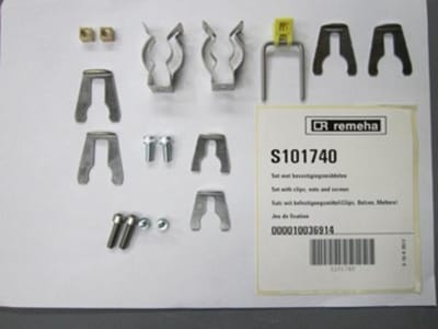 Remeha S101740 Bevestigingsmiddelenset – Borgclips & Boutenset – Geschikt voor Tzerra Ace