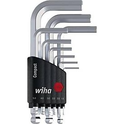 Wiha Zeskant Haakse schroevendraaierset 1.5 mm, 2 mm, 2.5 mm, 3 mm, 4 mm, 5 mm, 6 mm, 8 mm, 10 mm 9-delig