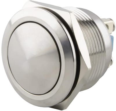 RVS Drukknop 16mm Montagegat CV Kabel Ø16mm - Stootvast en Vandaalbestendig