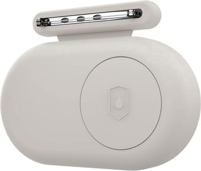 Scoby - SmartTag2 houder - Siliconen case - Geschikt voor Samsung Galaxy SmartTag2 - Veiligheidsspeld bevestigen - Track kinderen - Wit