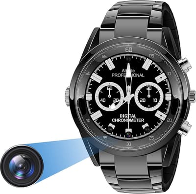 Verborgen Camera Klok - Nachtzicht Opname - Beveiliging Thuis - Bewegingsdetectie - 32GB Geheugen - Zwart