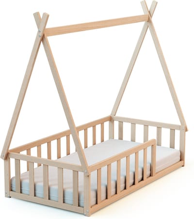 WEBABY - Tipi bed in hout Beuken onbewerkt