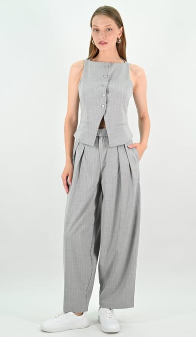 YesMooi - Tailored fit Balloon Broek - Grijs - S (36)
