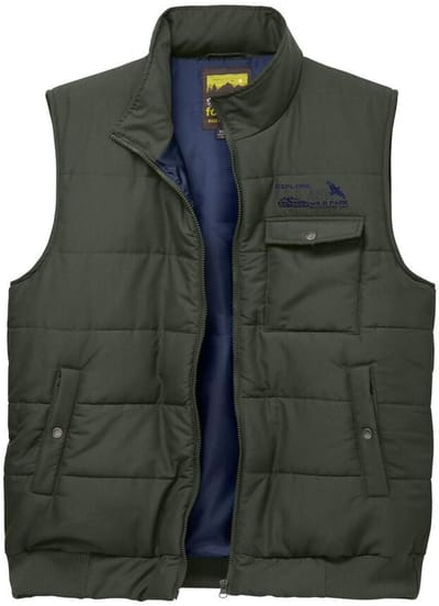 ATLAS FOR MEN - Gewatteerde bodywarmer met meerdere zakken - Heren - Verkrijgbaar in grote maten - L