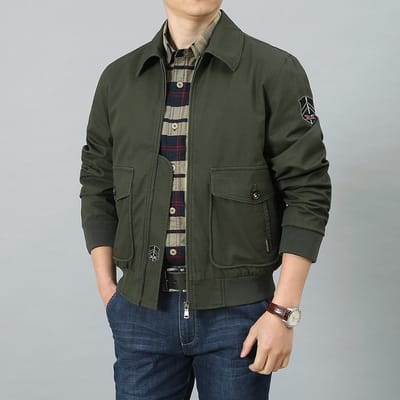 Lente en Herfst Nieuwe Luchtmacht Vliegjack Mannen Jeugd Grote Maat Los Werkkleding Jack Mannen Vliegpak Mannen 4XL gray
