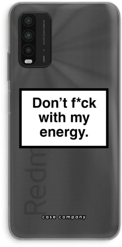 Case Company® - Hoesje geschikt voor Xiaomi Redmi 9T hoesje - My energy - Soft Cover Telefoonhoesje - Bescherming aan alle Kanten en Schermrand