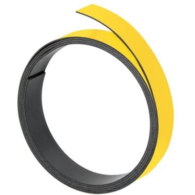FRANKEN magneetband, (L)1.000 x (D)10 x (H)1 mm, geel