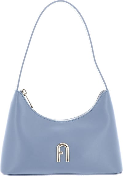 FURLA Leren Schoudertas Avondtas Diamante Mini Shoulder Bag Celestial Blauwgrijs