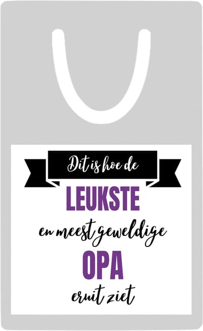 Hacebo® - Meest geweldige opa metalen boekenlegger- Opa - beste opa - verjaardagscadeau - cadeau voor opa - kado Bladwijzer boekenleggers - 7.6 cm x 5cm