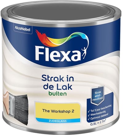 Flexa - Strak In De Lak Buitenlak Zijdeglans - The Workshop 2 - Mengverf - 500 Ml