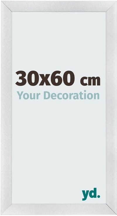 Your Decoration - Fotolijst 30x60 cm - MDF - Zilver Mat - Pisa