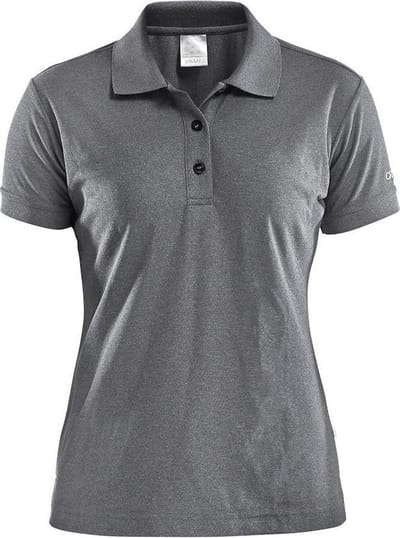 Craft Polo Shirt Pique Classic Women Donkergrijs maat XL