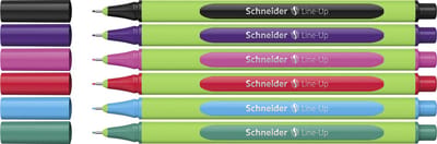 Schneider fineliner - Line-Up - lijnbreedte 0,4mm - 5+1 gratis - S-191086