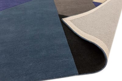 Easy Living - Reef-Big-Geo-Blue Vloerkleed - 160x230  - Rechthoek - Laagpolig Tapijt - Modern - Meerkleurig
