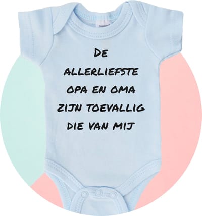 Romper softtouch - De allerliefste opa en oma zijn toevallig die van mij - aanpasbaar - 0-3 maanden