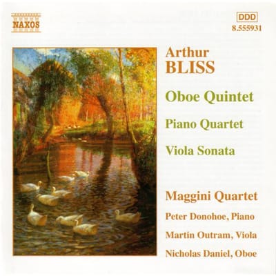 CD ARTHUR BLISS, HET MAGGINI KWARTET - Kamermuziek, Deel. 2 8555931 Naxos 2003 Europa Klassiek Gebruikt