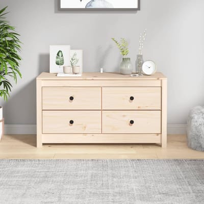 vidaXL - Dressoir - 100x40x54 - cm - massief - grenenhout
