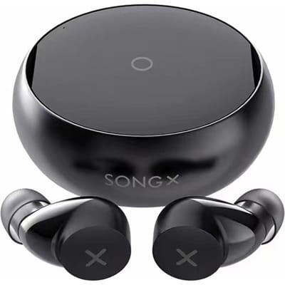 SONGX SX06 Echte Draadloze Koptelefoon BT5.0 Muziek Oortelefoon met Microfoon Waterdichte Sport Headset zwart
