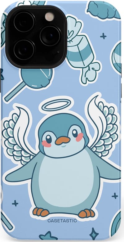 Casetastic Hoesje Geschikt voor Apple iPhone 13 Pro Max Magsafe - Stijlvolle Beschermende Duo-layer Case - Pinguin vleugels