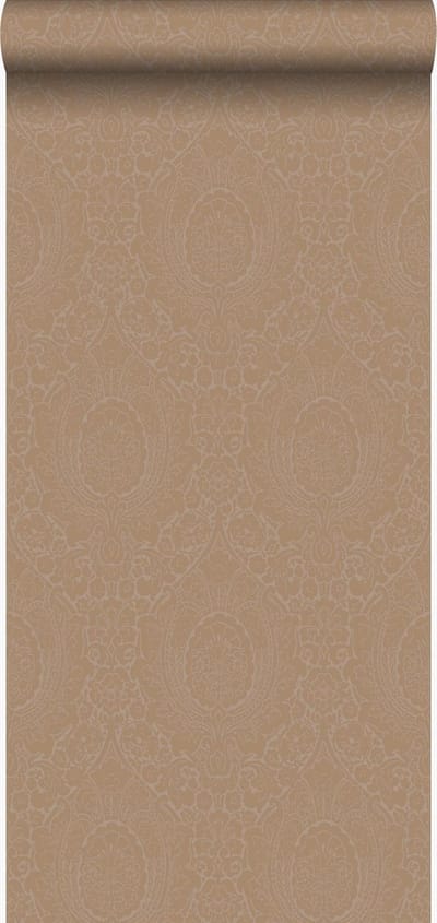 Origin Wallcoverings behang ornamenten taupe en glanzend brons - 53 cm x 10.05 m - 345429