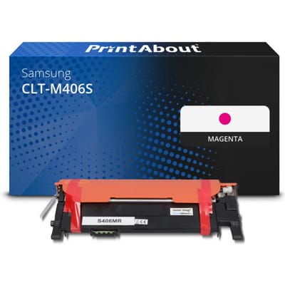 PrintAbout huismerk Toner CLT-M406S (SU252A) Magenta Geschikt voor Samsung