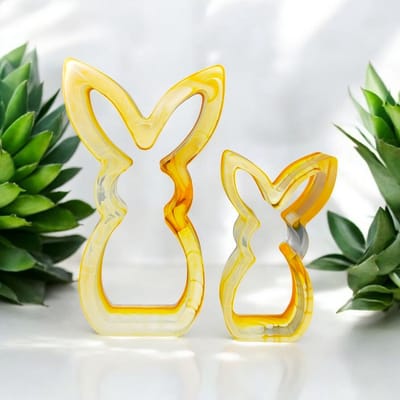 Resin Art JR: Paas decoratie / Decoratieve Epoxy Paashazen (set van 2 st.)