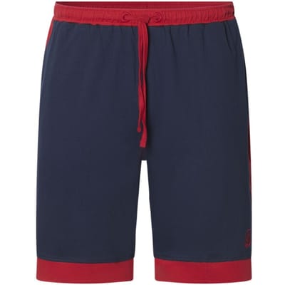 Jan Vanderstorm herren Korte Pyjamabroek - 48/50 - donkerblauw - Plus Size