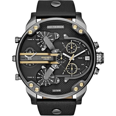 Diesel Mr. Daddy 2.0 Multifunctioneel Zwart Leer