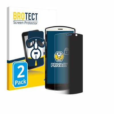 BROTECT - privacy screenprotector voor Unitech EA510 - Folie Beschermfolie Blauwlichtfilter 2 Stuks