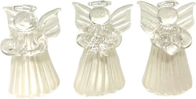 Home Society - Engeltjes - Staand - Zilverkleurig - 3 Stuks - (2,5 x 2,5 x 4 cm)
