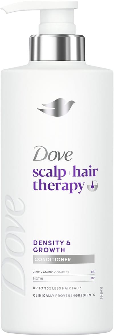 DOVE Scalp + Hair Therapy Conditioner - Density & Growth¹ - verzorging voor hoofdhuid en haar met aminozuren, zink en biotine - 400 ml