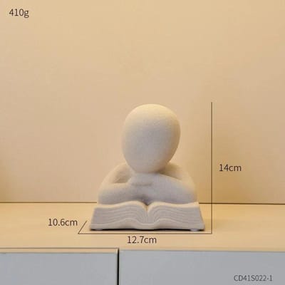 Figurines artistiques pour la maison, statue d'intérieur, décoration de Noël, figurine familiale, accessoires de bureau, ornement d'intérieur gray