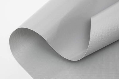 Afdekzeil PVC - Beschermzeil Dekzeil - Goederen Beschermen - Scheurbestendig Waterdicht - 6m x 4m - Lichtgrijs