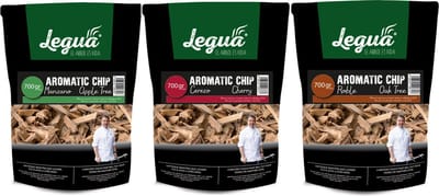 Legua Rooksnippers Trio – Appel, Kersen & Eiken | Duurzaam Rookhout | 3 x 700gram